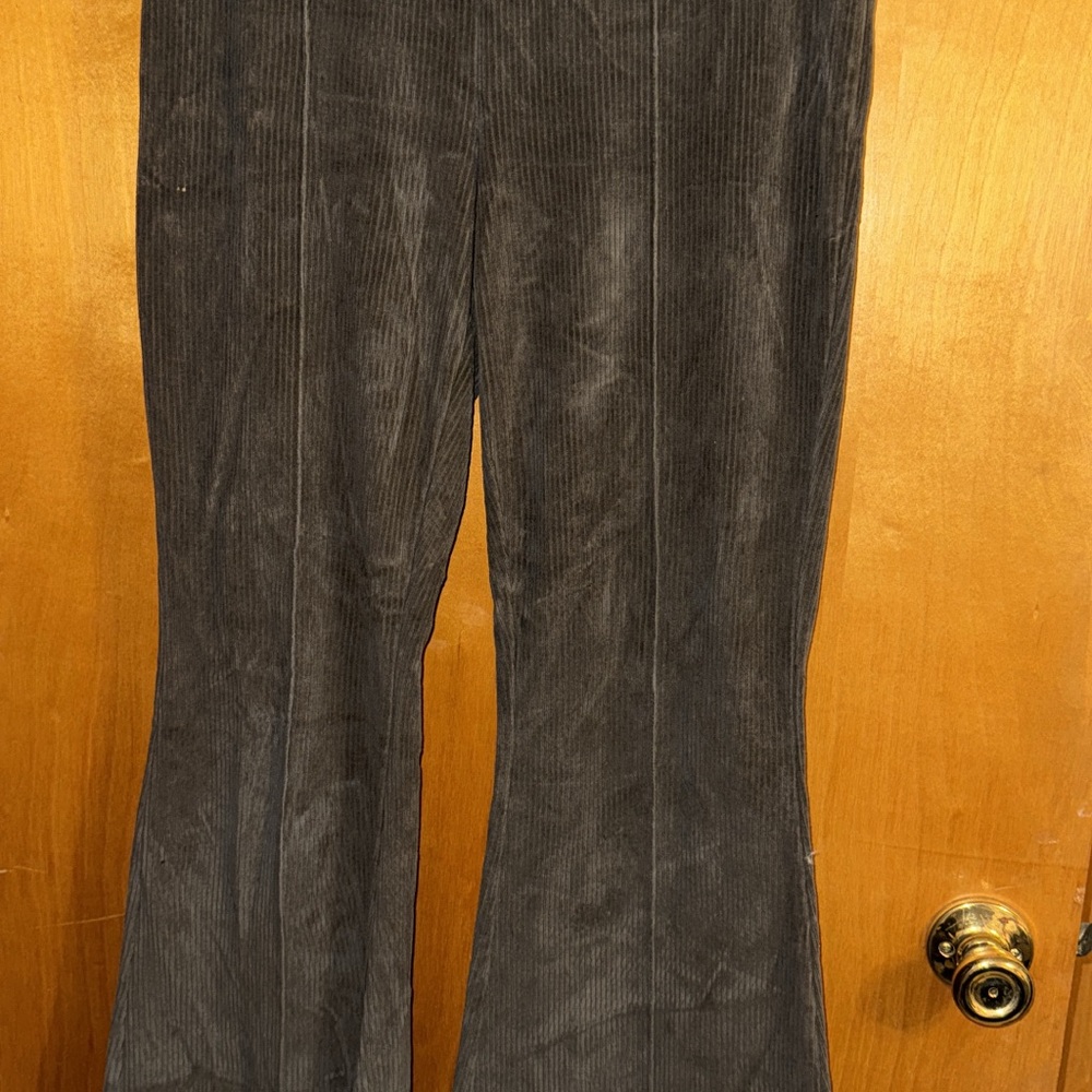 Green Corduroy Flare Pants